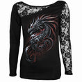Load image into Gallery viewer, Langærmet T-shirt Spiral Dragon Shards
