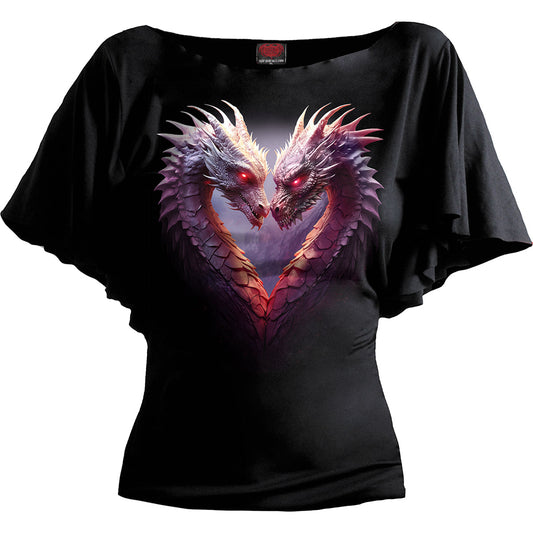 Tops - Short Sleeve Spiral Heart Of Dragons