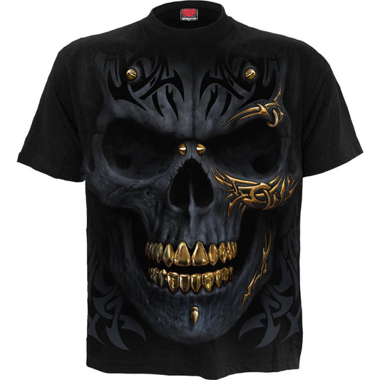 T-shirt Spiral Black Gold