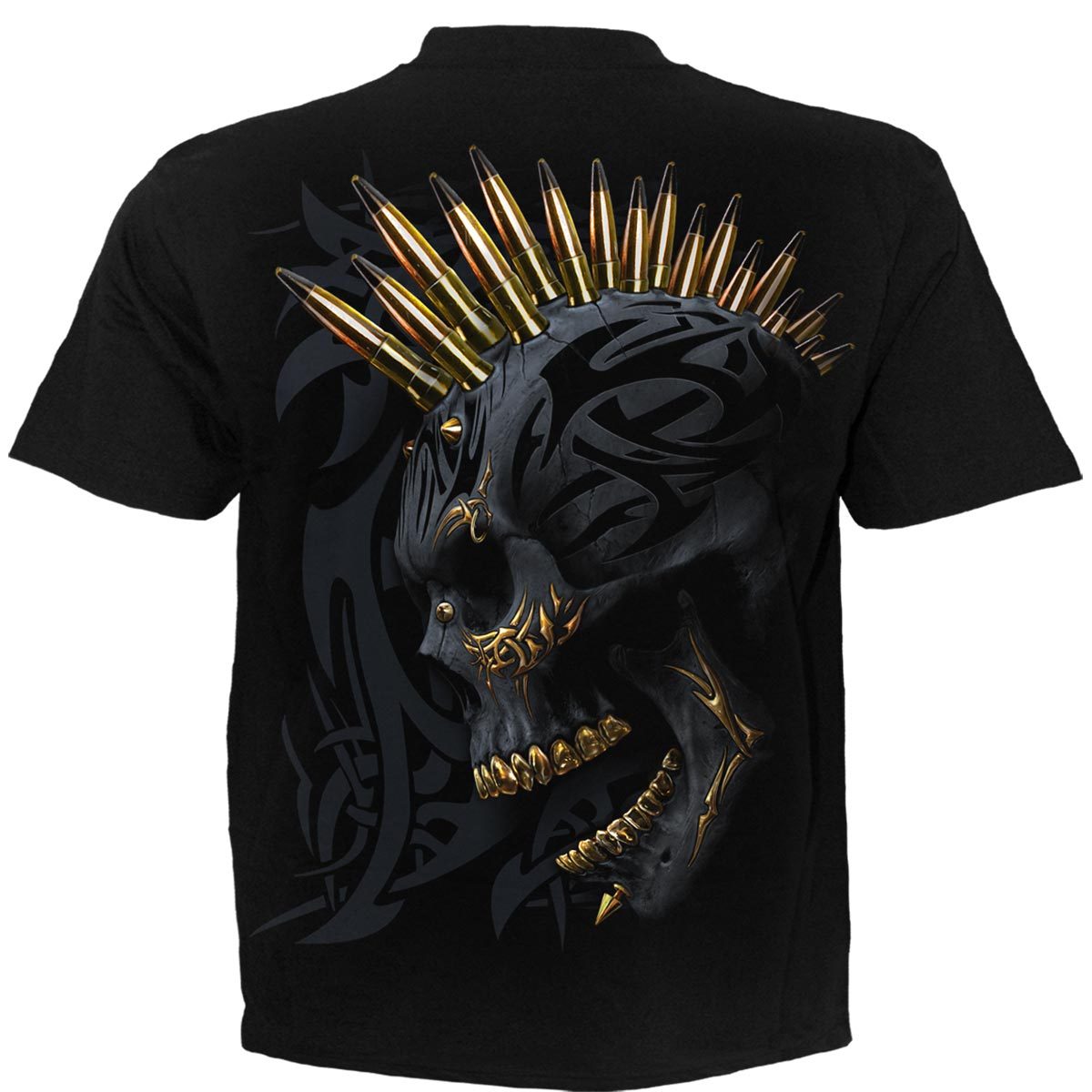 T-shirt Spiral Black Gold