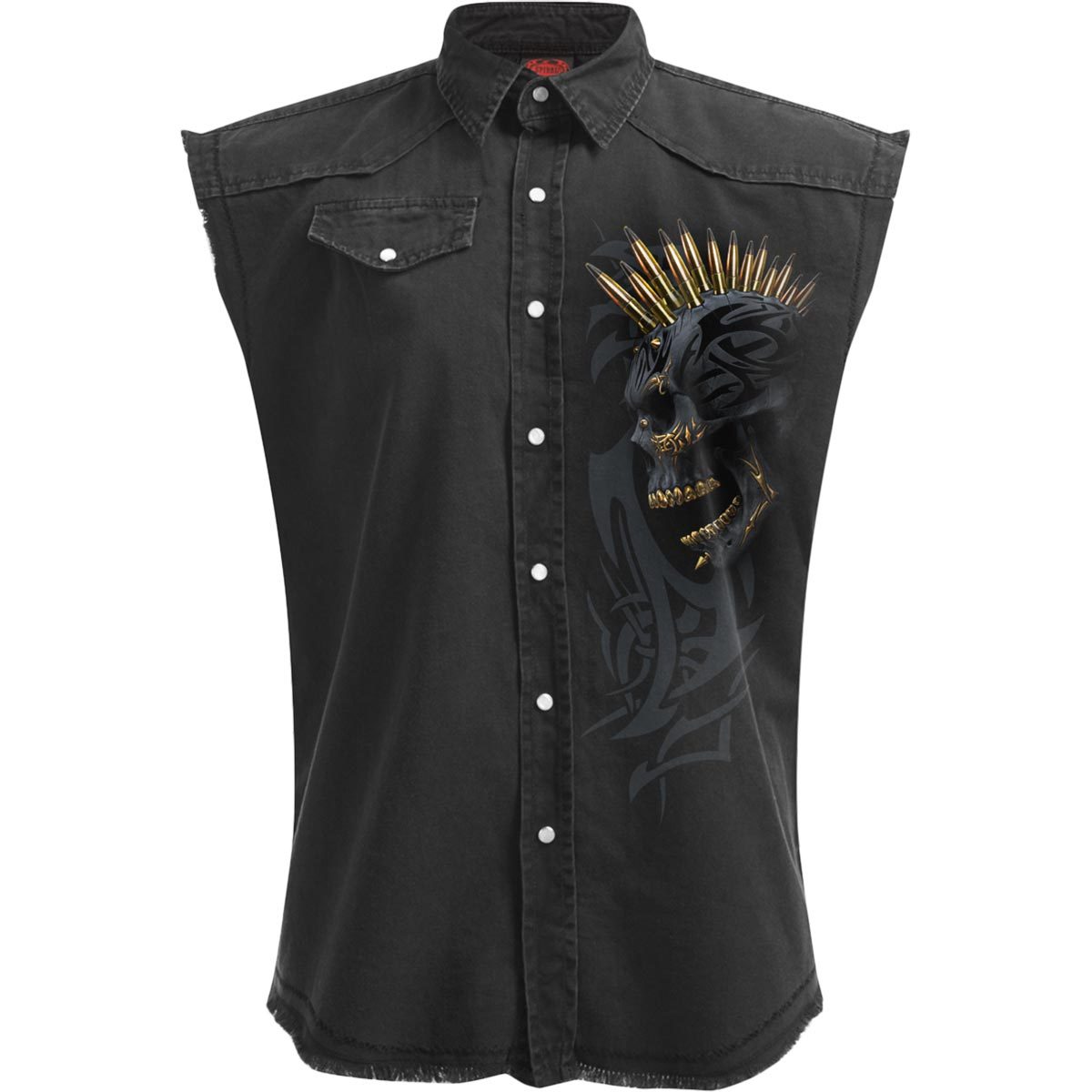 T-shirt Spiral Black Gold