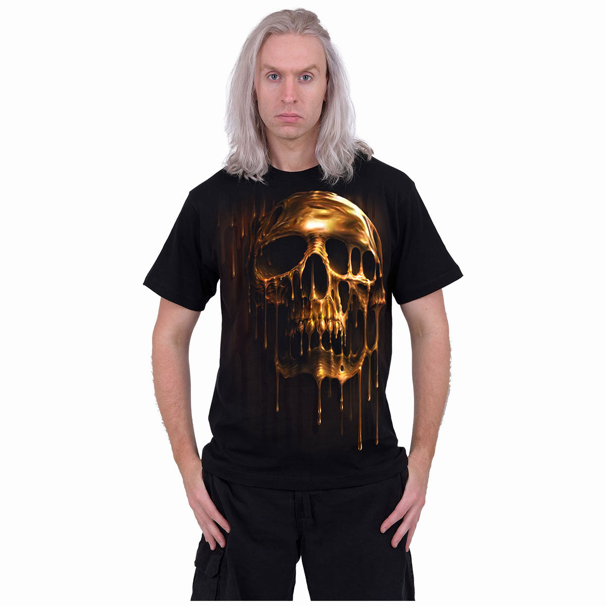 T-shirt Spiral Dripping Gold