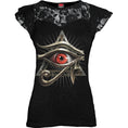 Indlæs billede i Gallery viewer, Tops - Short Sleeve Spiral Evil Eye
