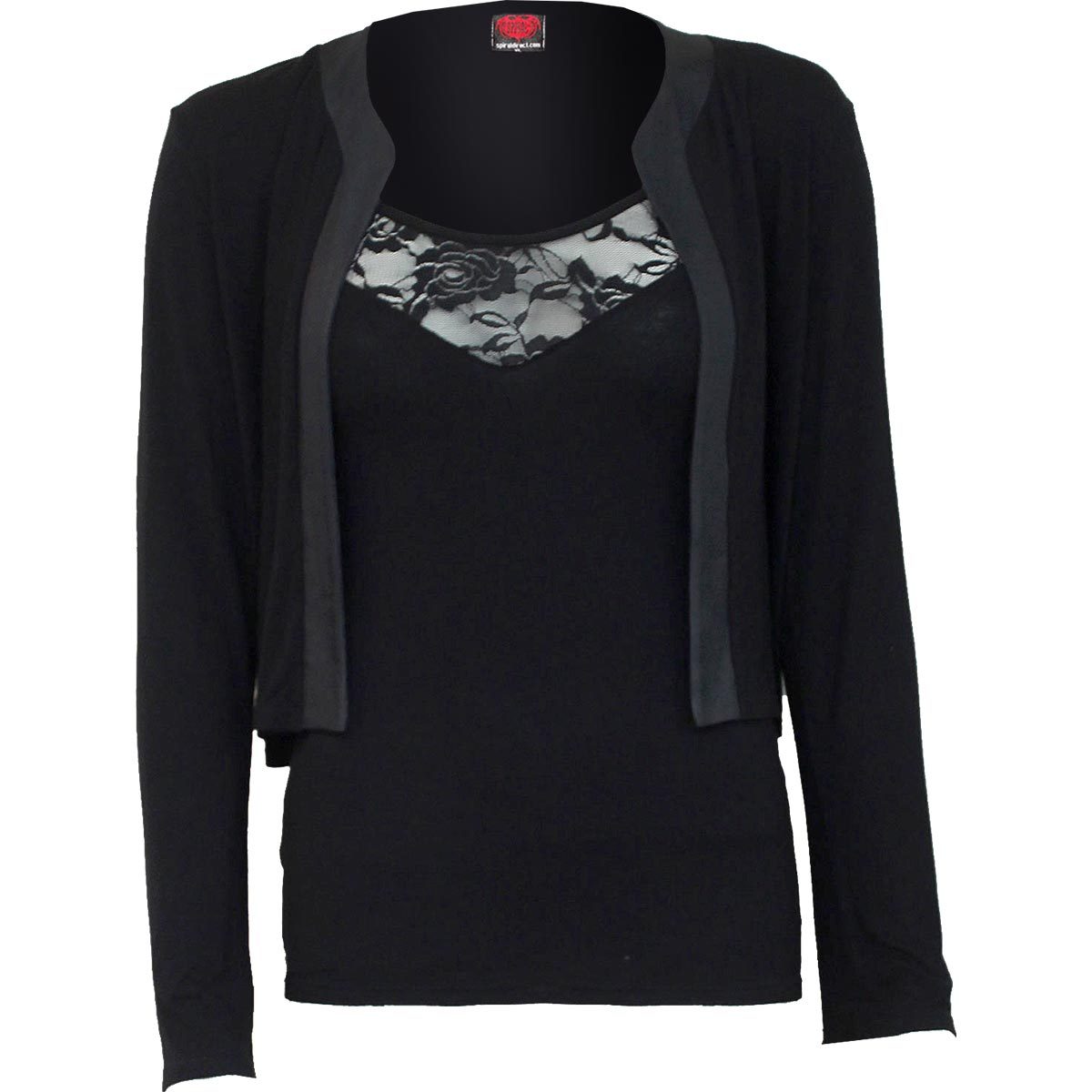 Langærmet T-shirt Spiral Gothic Elegance