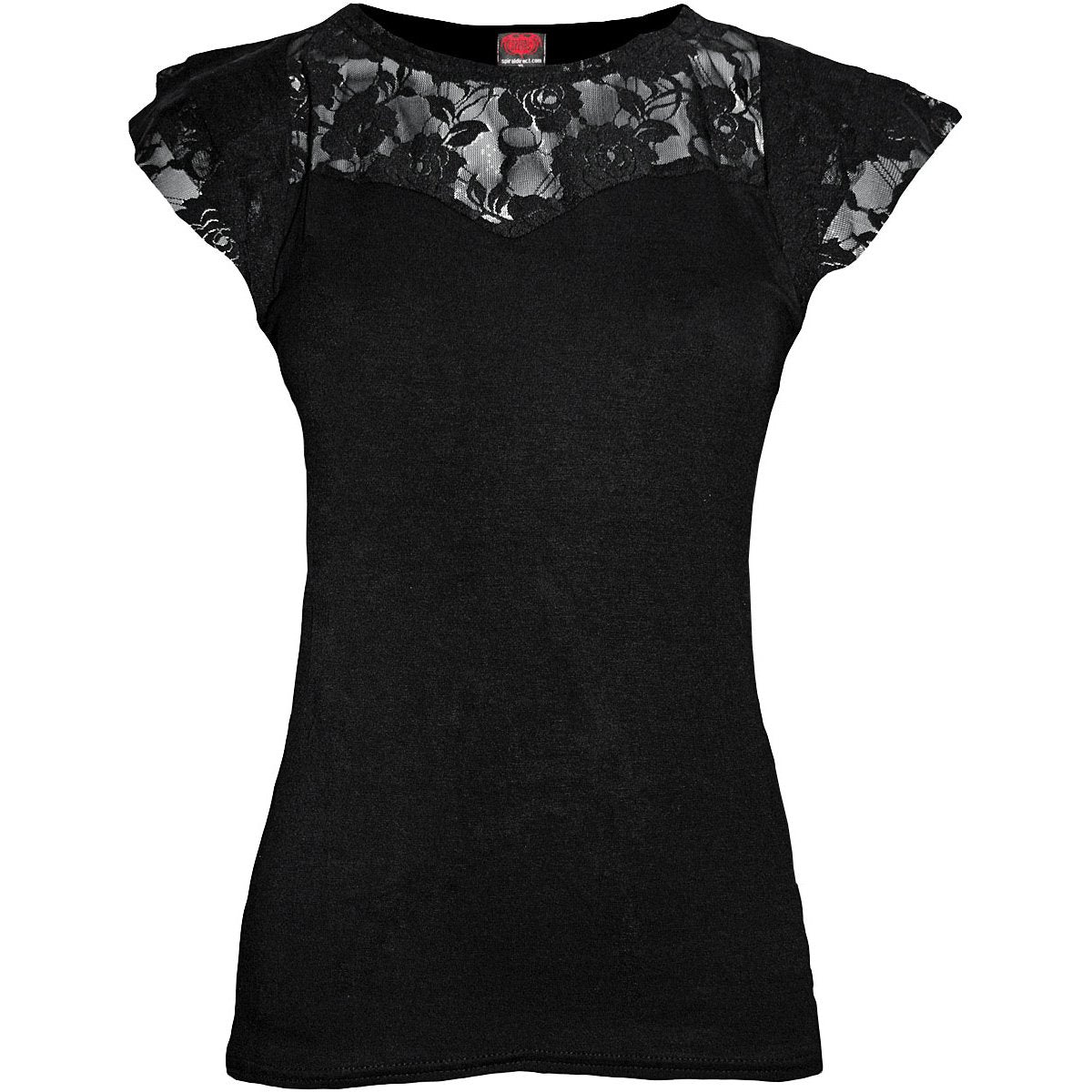 Tops - Short Sleeve Spiral Gothic Elegance