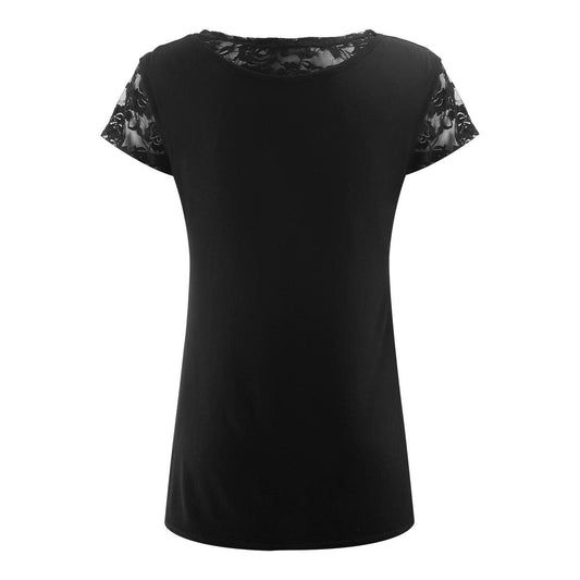 Tops - Short Sleeve Spiral Gothic Elegance