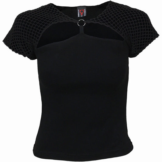 Tops - Short Sleeve Spiral Gothic Rock