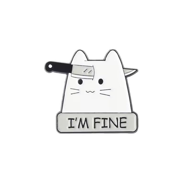 Pin I’m Fine Cat