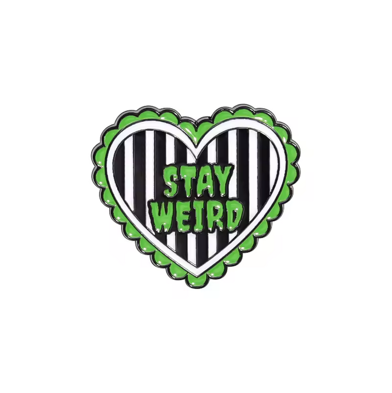 Pin Stay Weird Heart