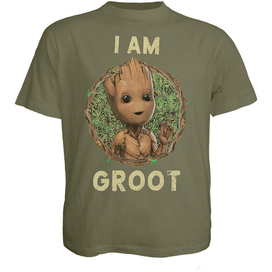 T-shirt Spiral Marvel I Am Groot