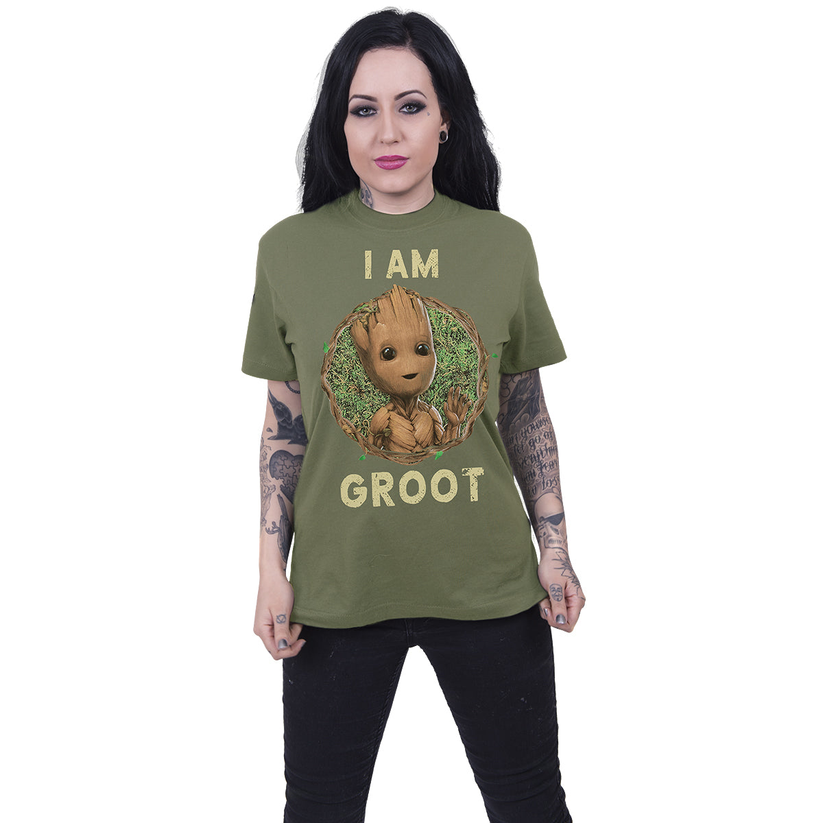 T-shirt Spiral Marvel I Am Groot