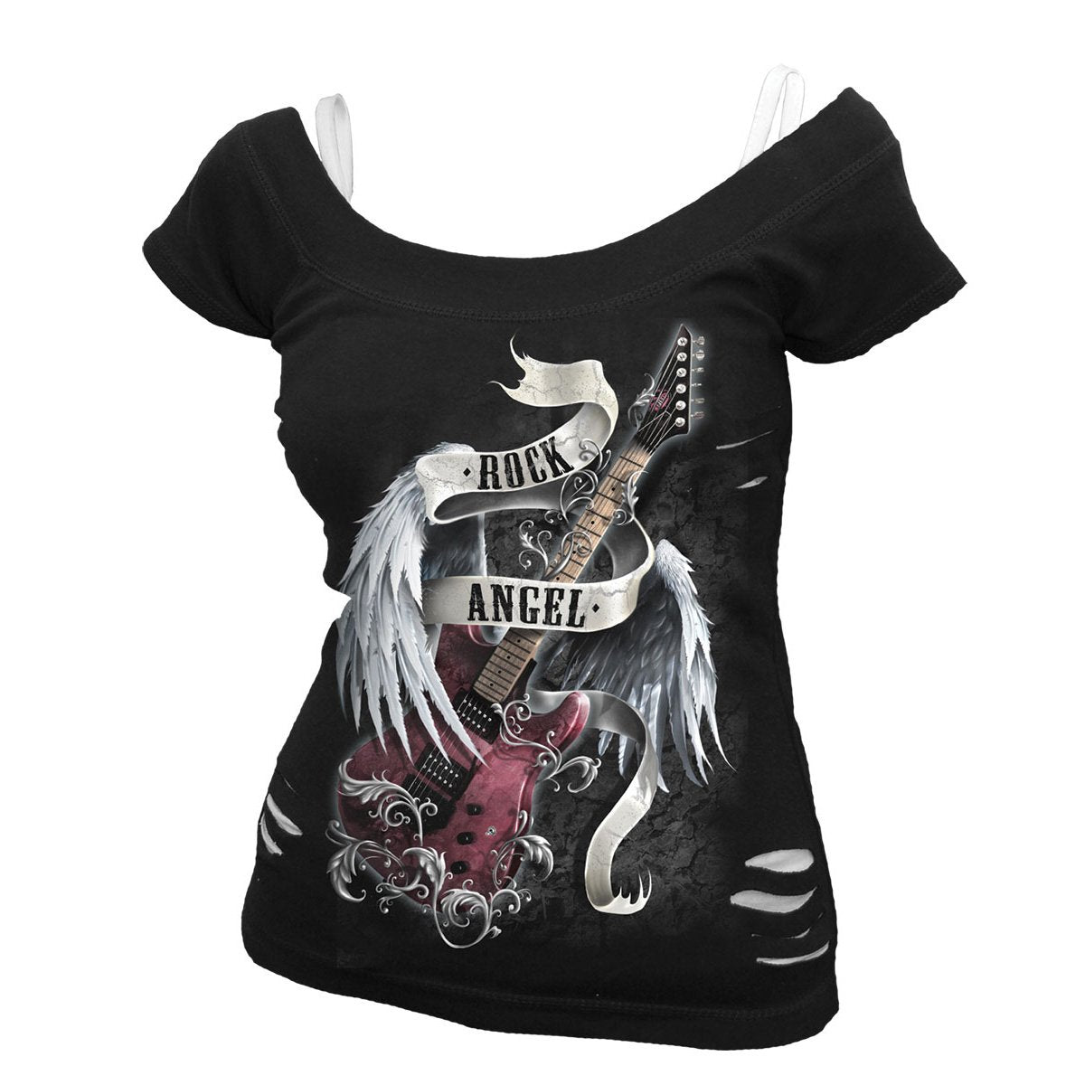 Tops - Short Sleeve Spiral Rock Angel