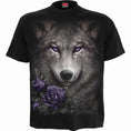 Load image into Gallery viewer, T-shirt Spiral Wolf Roses
