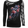 Indlæs billede i Gallery viewer, Langærmet T-shirt Spiral Dragon Rose Slant
