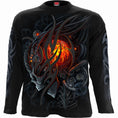 Indlæs billede i Gallery viewer, Langærmet T-shirt Spiral Steampunk Skull
