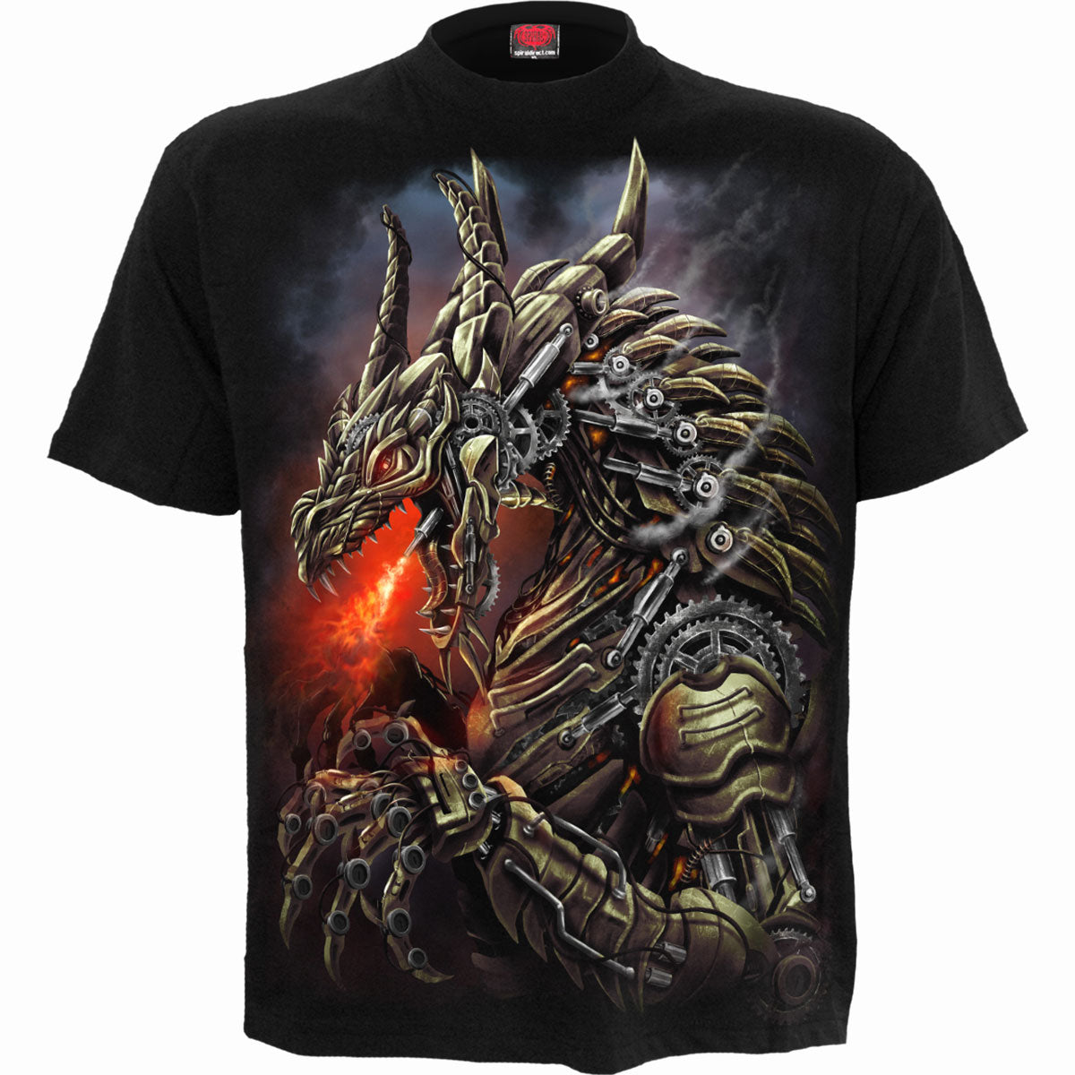 T-shirt Spiral Dragon Cogs