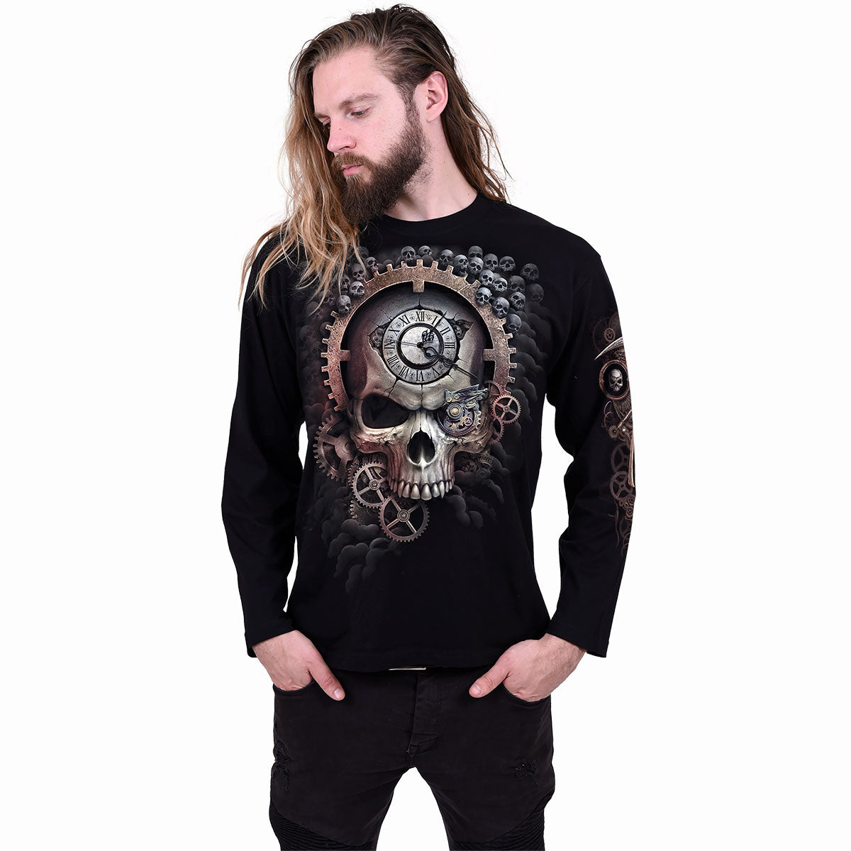 Langærmet T-shirt Spiral Reaper Time