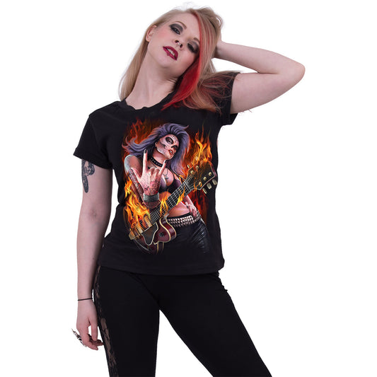 Tops - Short Sleeve Spiral Rocking The Dead