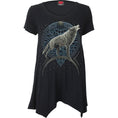 Indlæs billede i Gallery viewer, Tops - Short Sleeve Spiral Celtic Wolf
