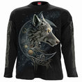 Indlæs billede i Gallery viewer, Langærmet T-shirt Spiral Celtic Wolf
