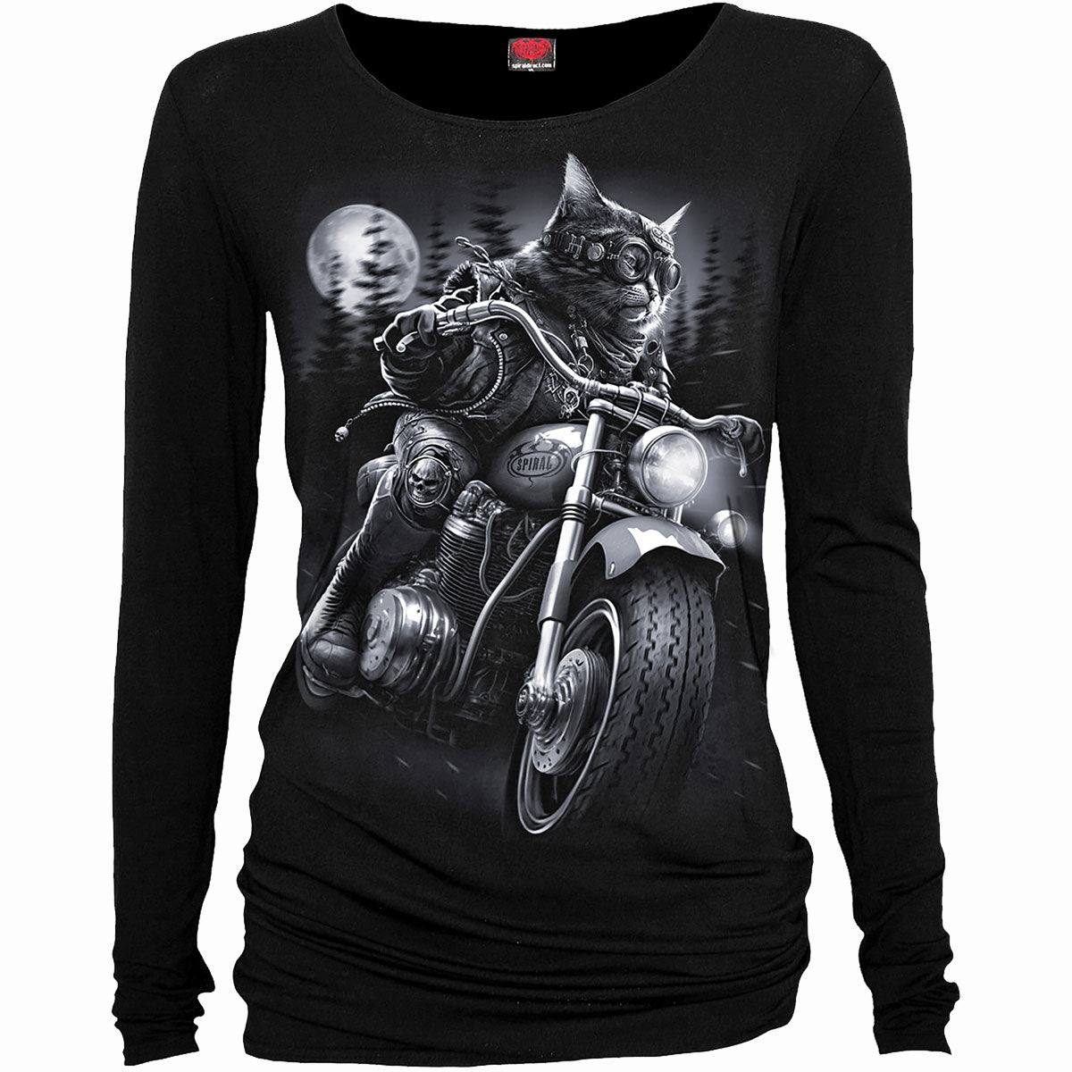 Langærmet T-shirt Spiral Nine Lives