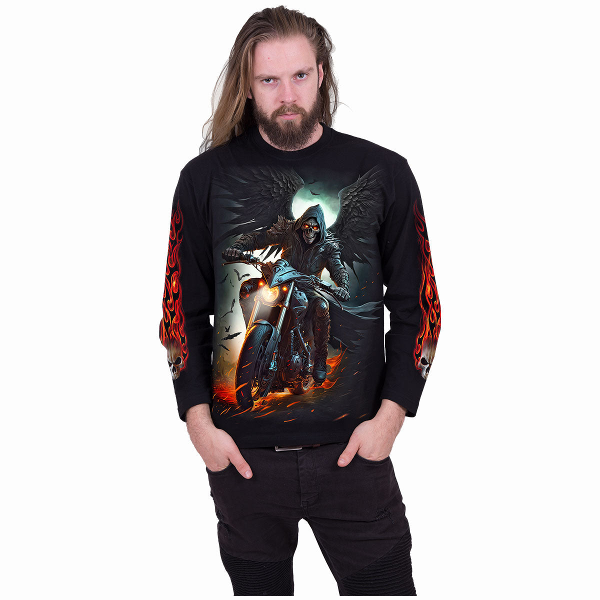 Langærmet T-shirt Spiral Night Rider