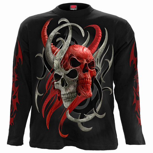 Langærmet T-shirt Spiral Skull Synthesis