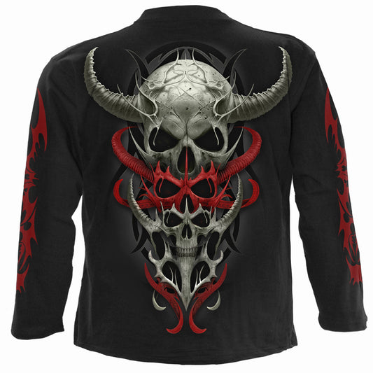 Langærmet T-shirt Spiral Skull Synthesis