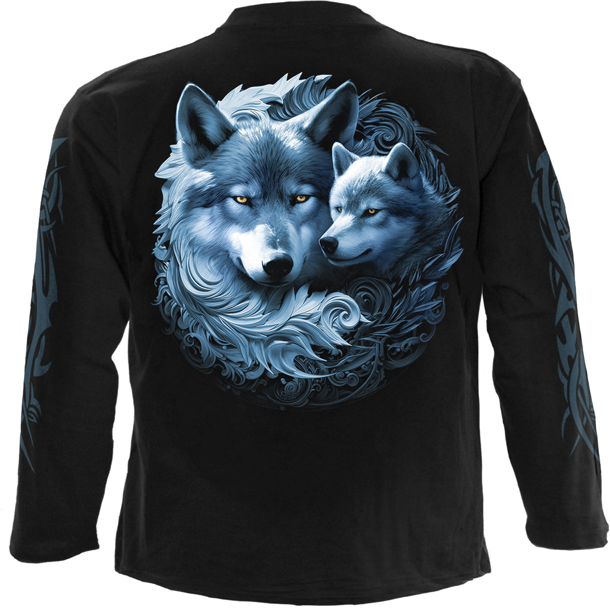 Langærmet T-shirt Spiral Wolf Guardian