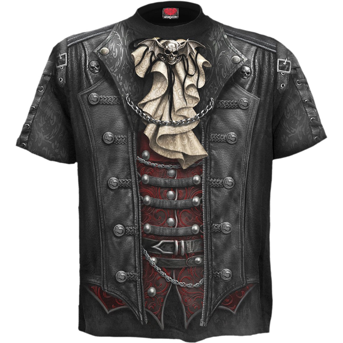 T-shirt Spiral Goth Wrap