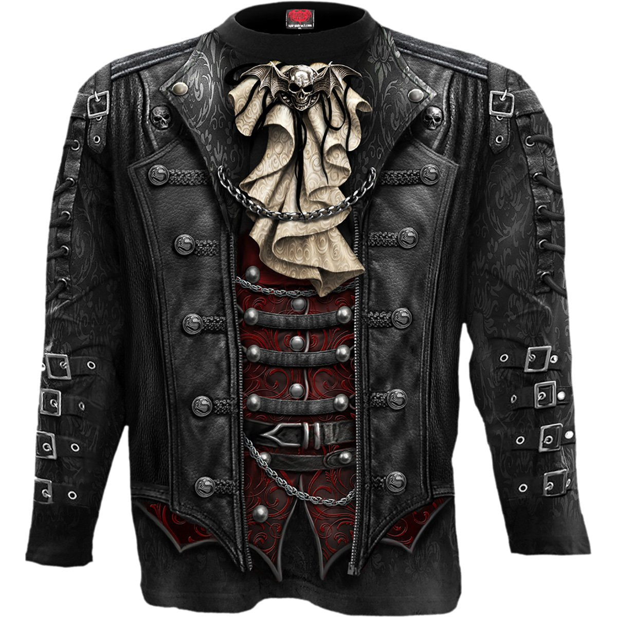 Langærmet T-shirt Spiral Goth Wrap