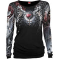 Indlæs billede i Gallery viewer, Langærmet T-shirt Spiral Life And Death Cross
