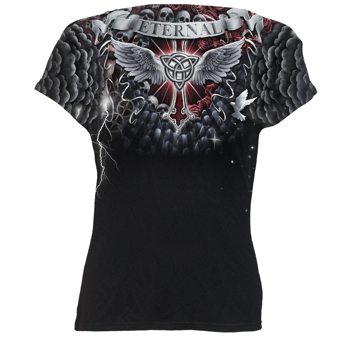 Tops - Short Sleeve Spiral Life And Death Cross