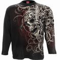Indlæs billede i Gallery viewer, Langærmet T-shirt Spiral Skull Shoulder Wrap
