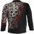 Indlæs billede i Gallery viewer, Langærmet T-shirt Spiral Skull Shoulder Wrap
