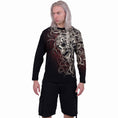 Indlæs billede i Gallery viewer, Langærmet T-shirt Spiral Skull Shoulder Wrap
