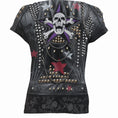 Indlæs billede i Gallery viewer, Tops - Short Sleeve Spiral Goth Metal
