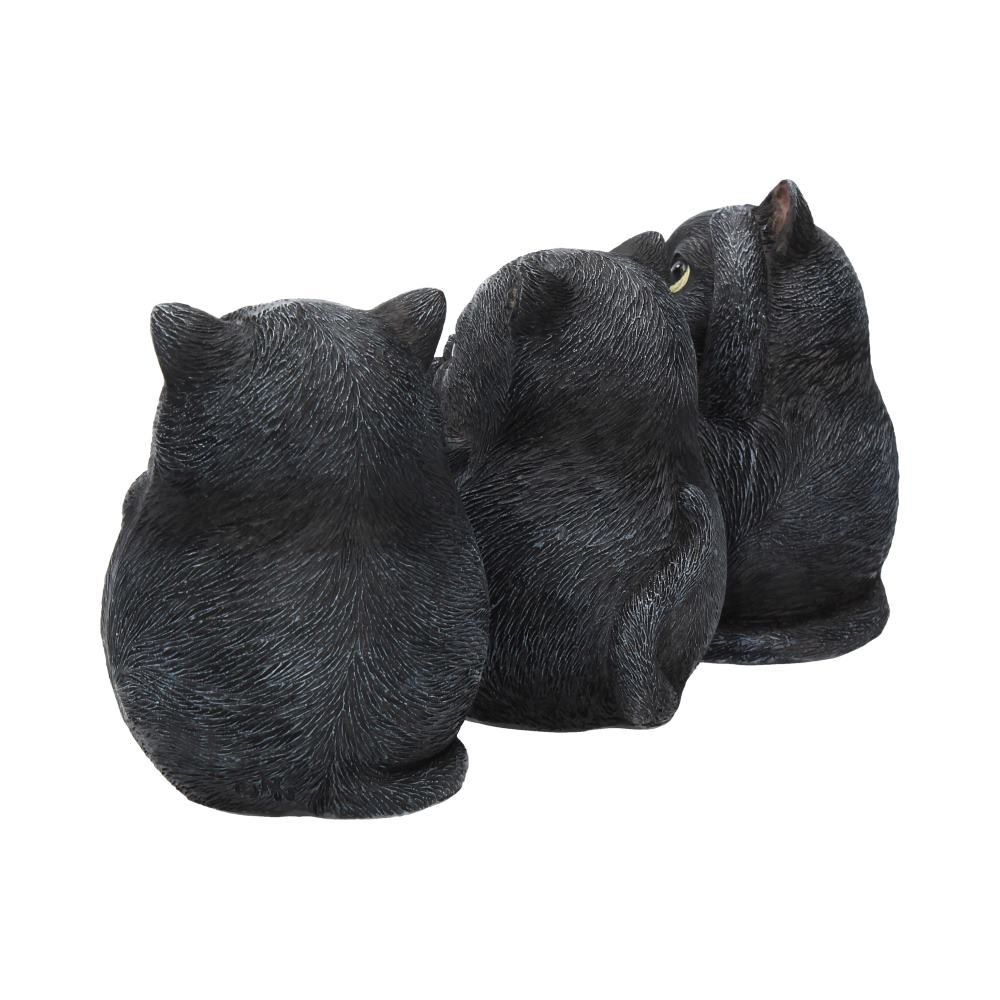 Three Wise Fat Cats (8.5cm)