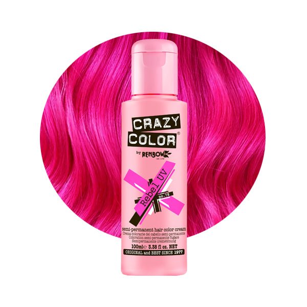 Crazy Color Hårfarve Rebel UV (100ml) - Fatima.Dk