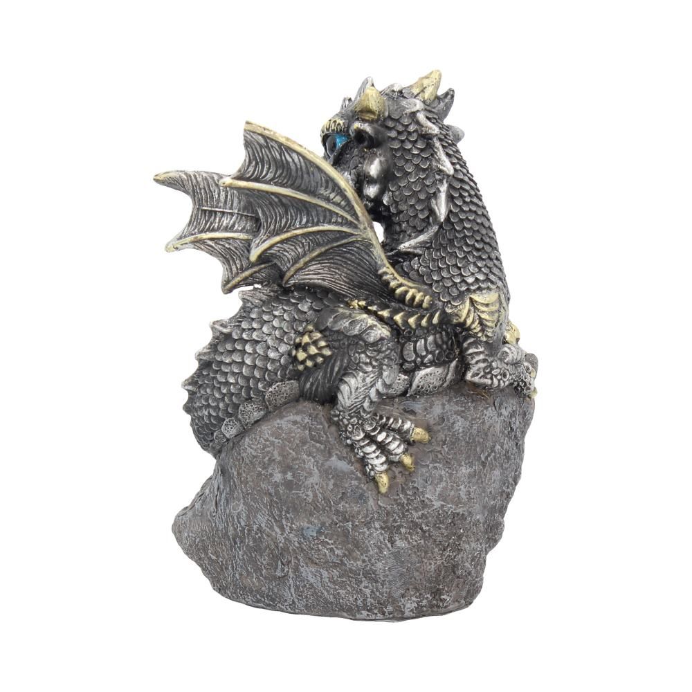 Drage Nest Guardian Blå (13cm) - Fatima.Dk