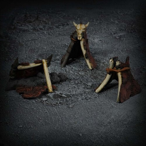 Orklejr fra Kingdom of Azragor til miniature gaming