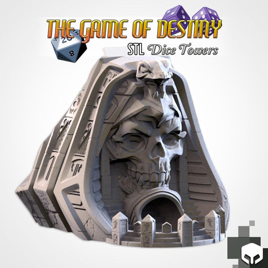 Pharaoh Skull Dice Tower | The Game of Destiny