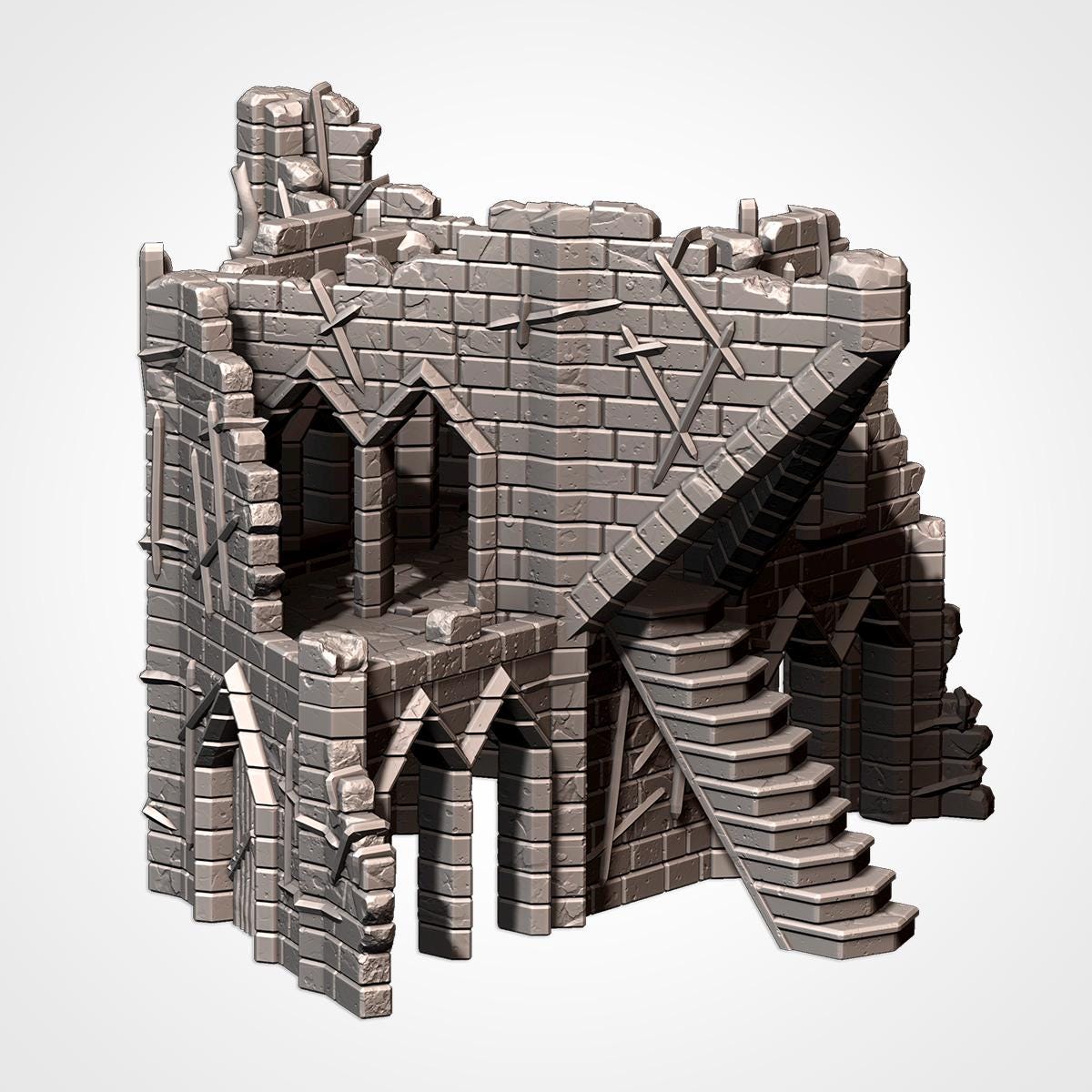 Cursed Fortress 2 – 3D-printet terræn