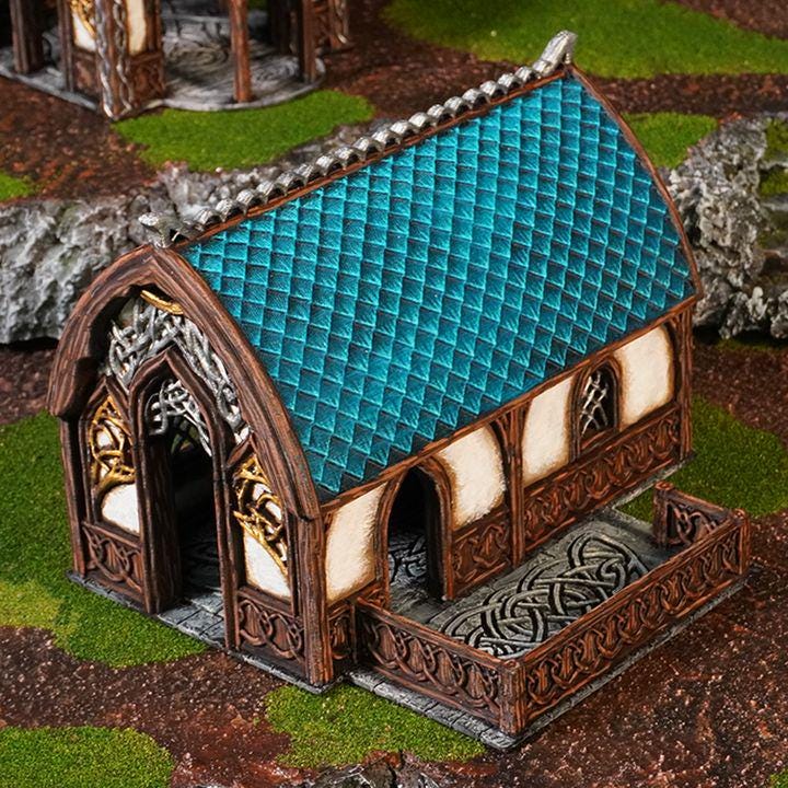 Kingdom of Noldareth elverkaserne til 28/32 mm miniaturer