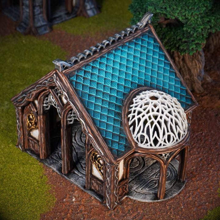 Kingdom of Noldareth elverhus til 28/32 mm wargaming