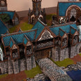 Indlæs billede i Gallery viewer, Kingdom of Noldareth elverporte og mure til 28/32 mm wargaming
