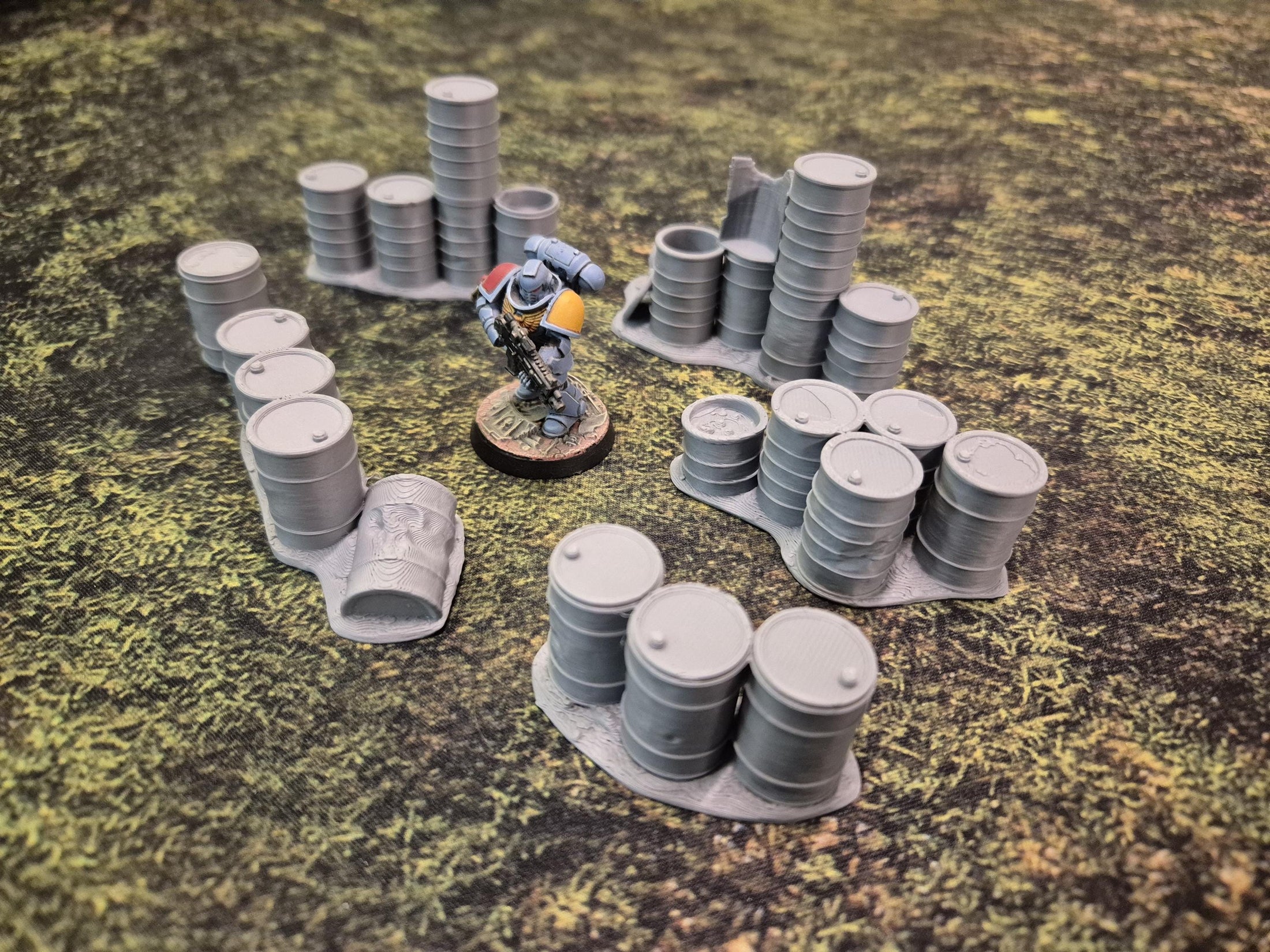 Tønder terrænsæt til sci-fi wargaming – 28/32 mm