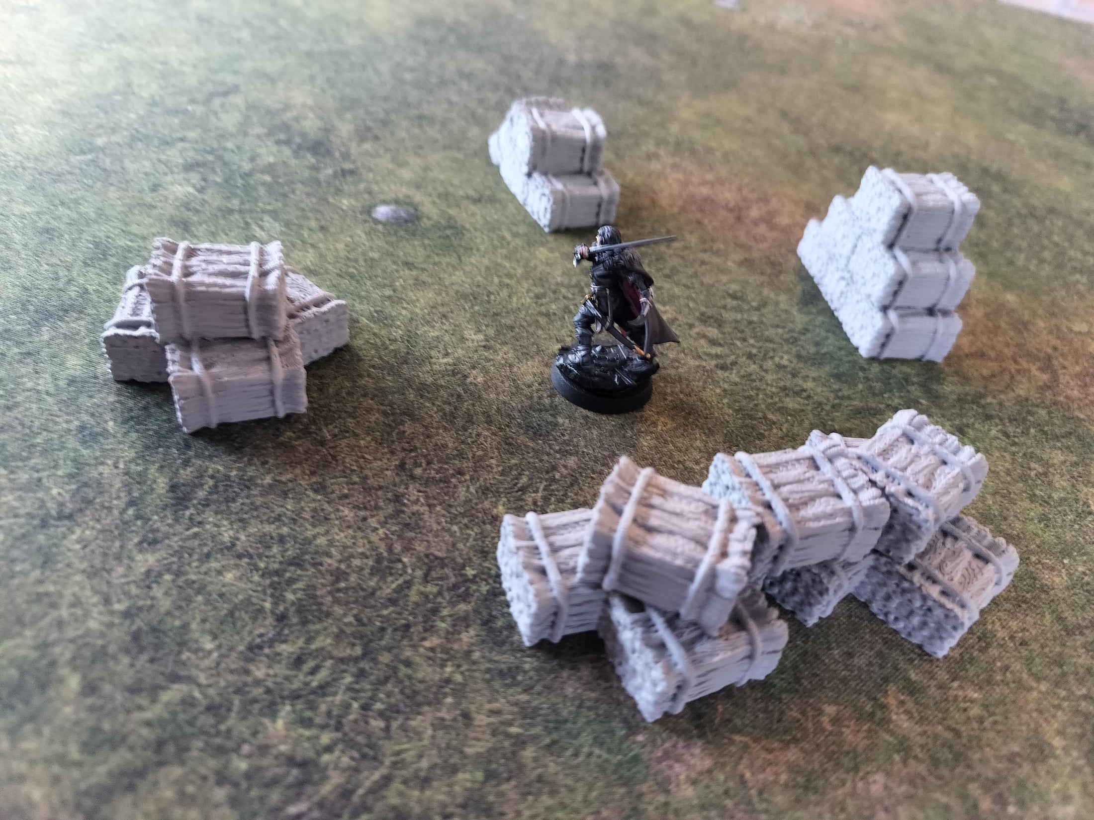 Hay Stack Scatter Terrain Set, 28/32mm – 4 Pieces