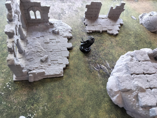 Vildmarkens ruiner, 3D-printet terrænsæt til 28/32 mm