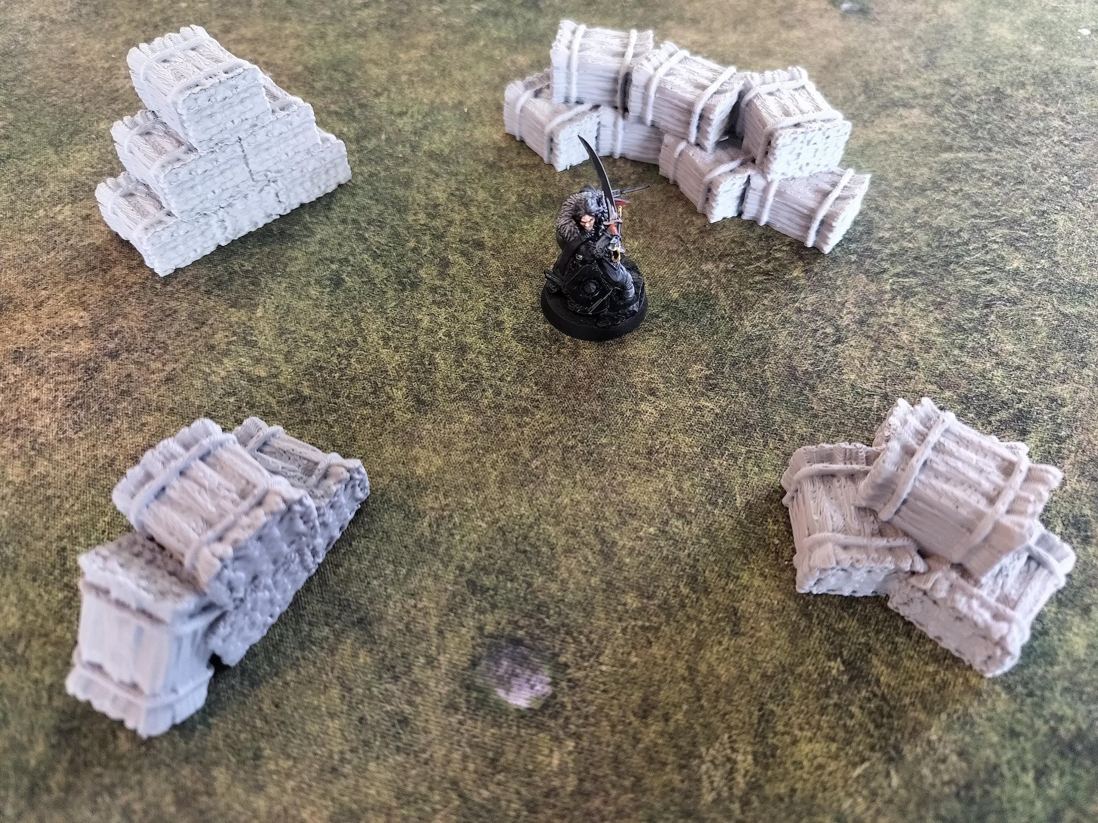 Hay Stack Scatter Terrain Set, 28/32mm – 4 Pieces